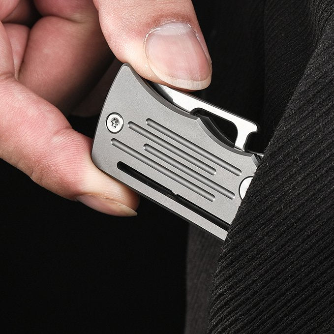 The Nomad:4C28N Titanium Mini EDC Folding Knife