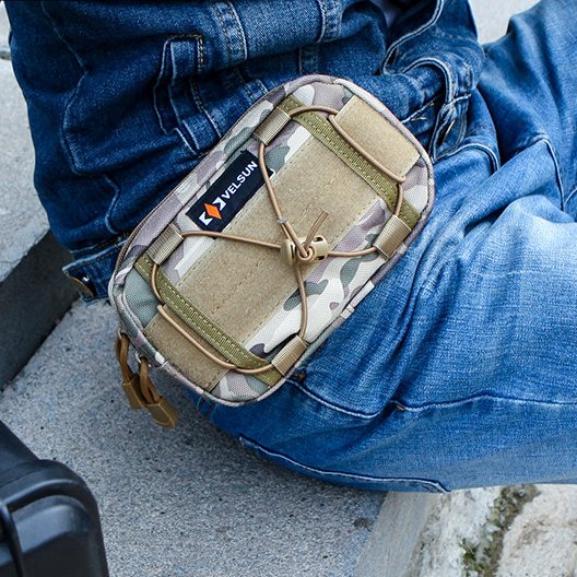 The TrekPod: Cordura Fabric Tactical Belt MOLLE Phone Waist Pack