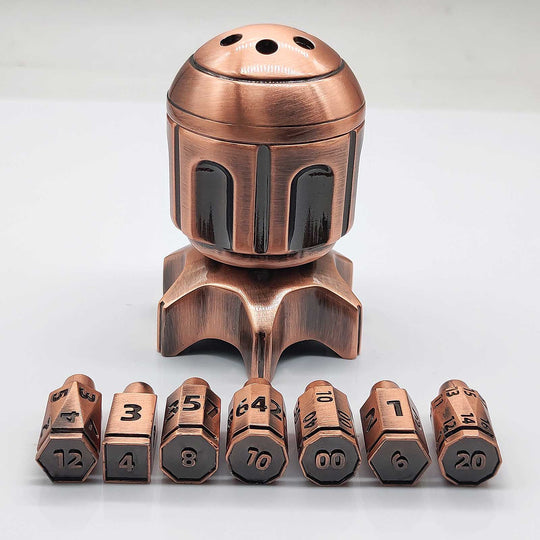 RocketDice – EDC Fidget Toy Rotating Metal Dice Set