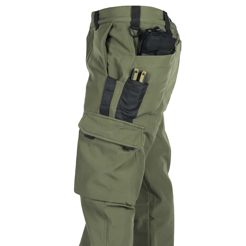 Frontier - Softshell Cargo Pants for Men Waterproof, Windproof, Multi-Pocket Outdoor Hiking & Tactical Pants