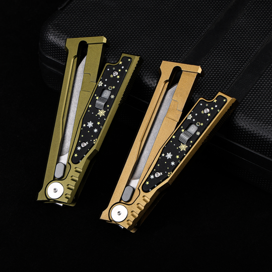 Christmas Limited Snowflake:The ThronRazor Gravity Knife with Selectable Blade Types&Color