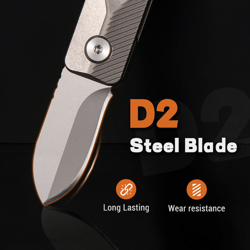 TiNova: Magnetic Titanium Mini EDC Knife & Fidget Tool