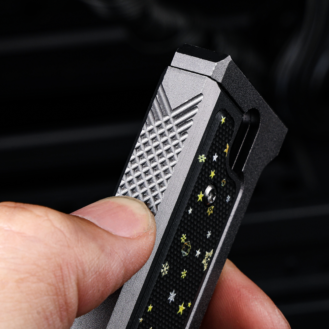 Christmas Limited Snowflake:The ThronRazor Gravity Knife with Selectable Blade Types&Color