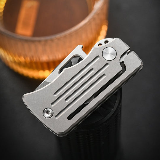 The Nomad:4C28N Titanium Mini EDC Folding Knife