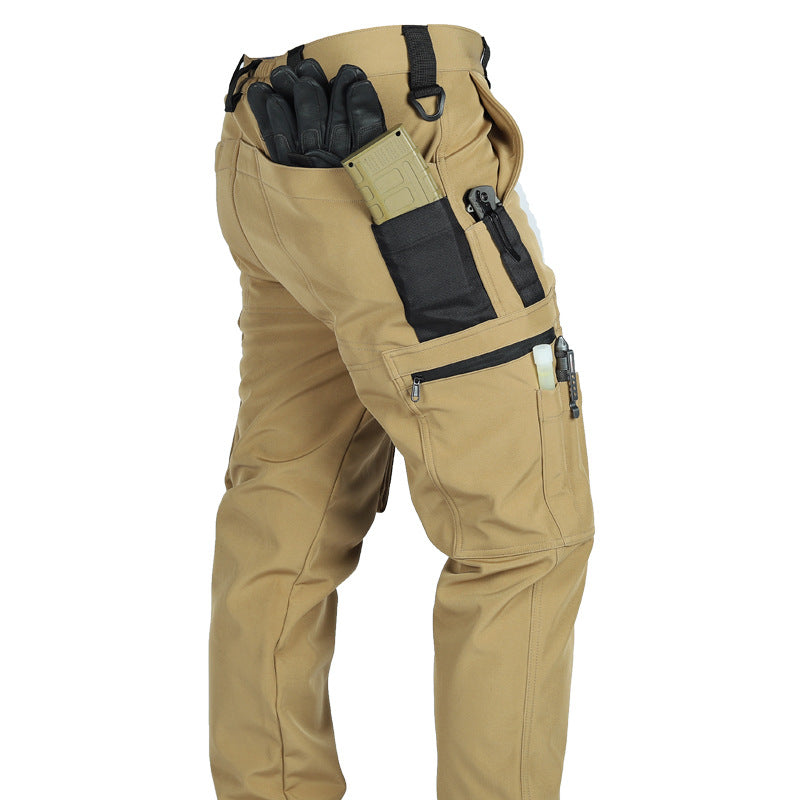 Frontier - Softshell Cargo Pants for Men Waterproof, Windproof, Multi-Pocket Outdoor Hiking & Tactical Pants