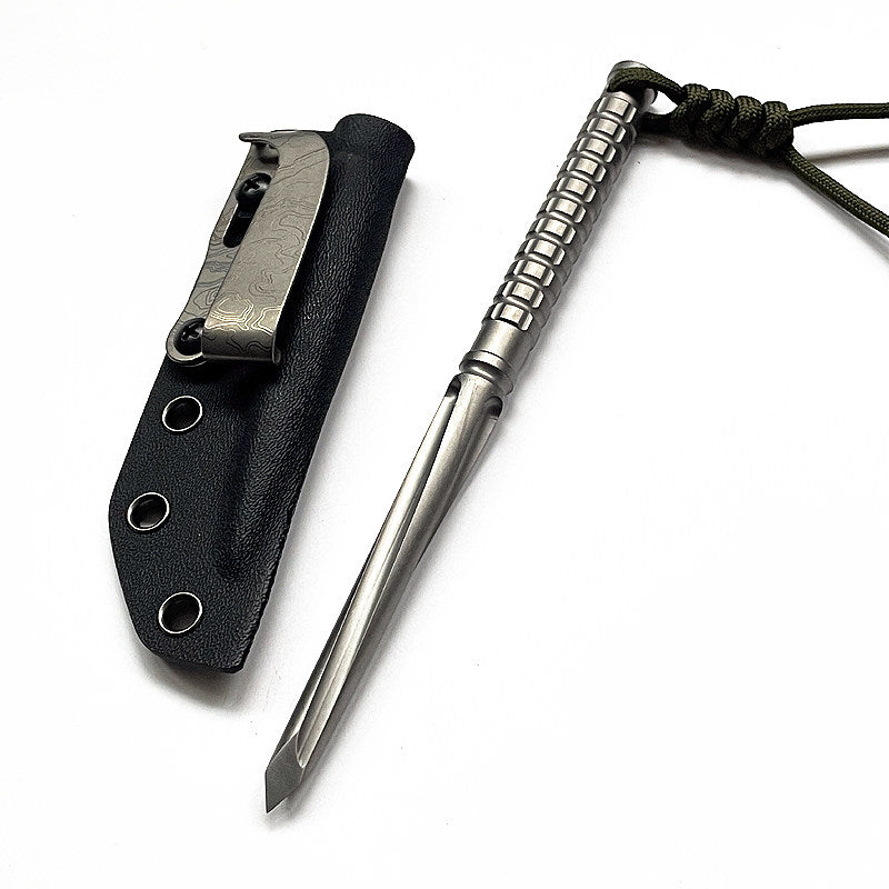 TitanSpike:Titanium Tactical Utility EDC Tool with K-Sheath