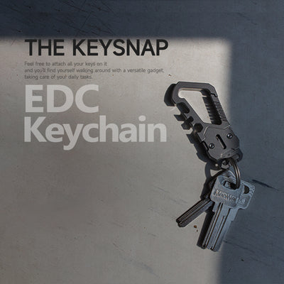 The KeySnap: Titanium EDC Multitool Keychain Carabiner