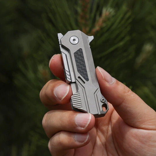 The WindSlice - Mini EDC Titanium Folding Utility Knife