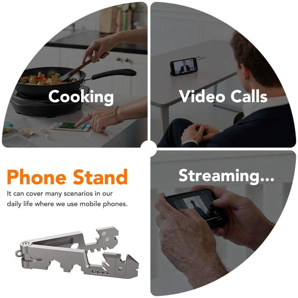 AceStand 2.0 - The Magnetic All-in-1 Titanium EDC Phone Stand