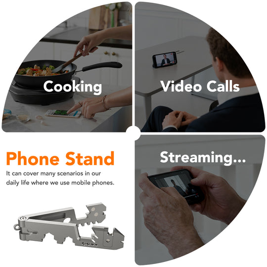 AceStand 2.0 - The Magnetic All-in-1 Titanium EDC Phone Stand