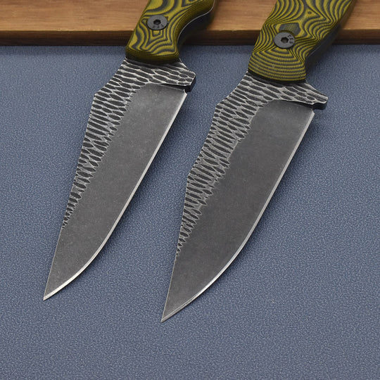 Venture-EDGE Survival Fixed Blade Knife - 1095 High Carbon Steel Bushcraft Tool