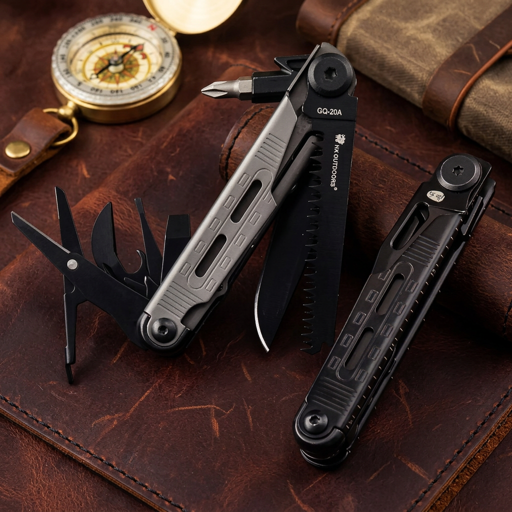 The Vortex: Portable Folding Survival Multi-Tool EDC Gear