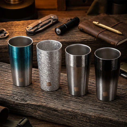 The Zeno:Pure Titanium Luxury Titanium Portable Cup