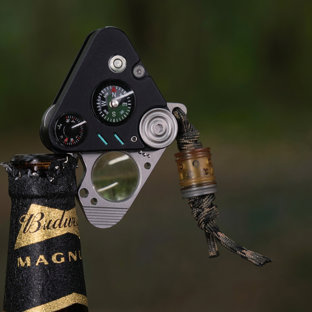 The Nexor:7-in-1 Outdoor EDC Tool & Compass Keychain
