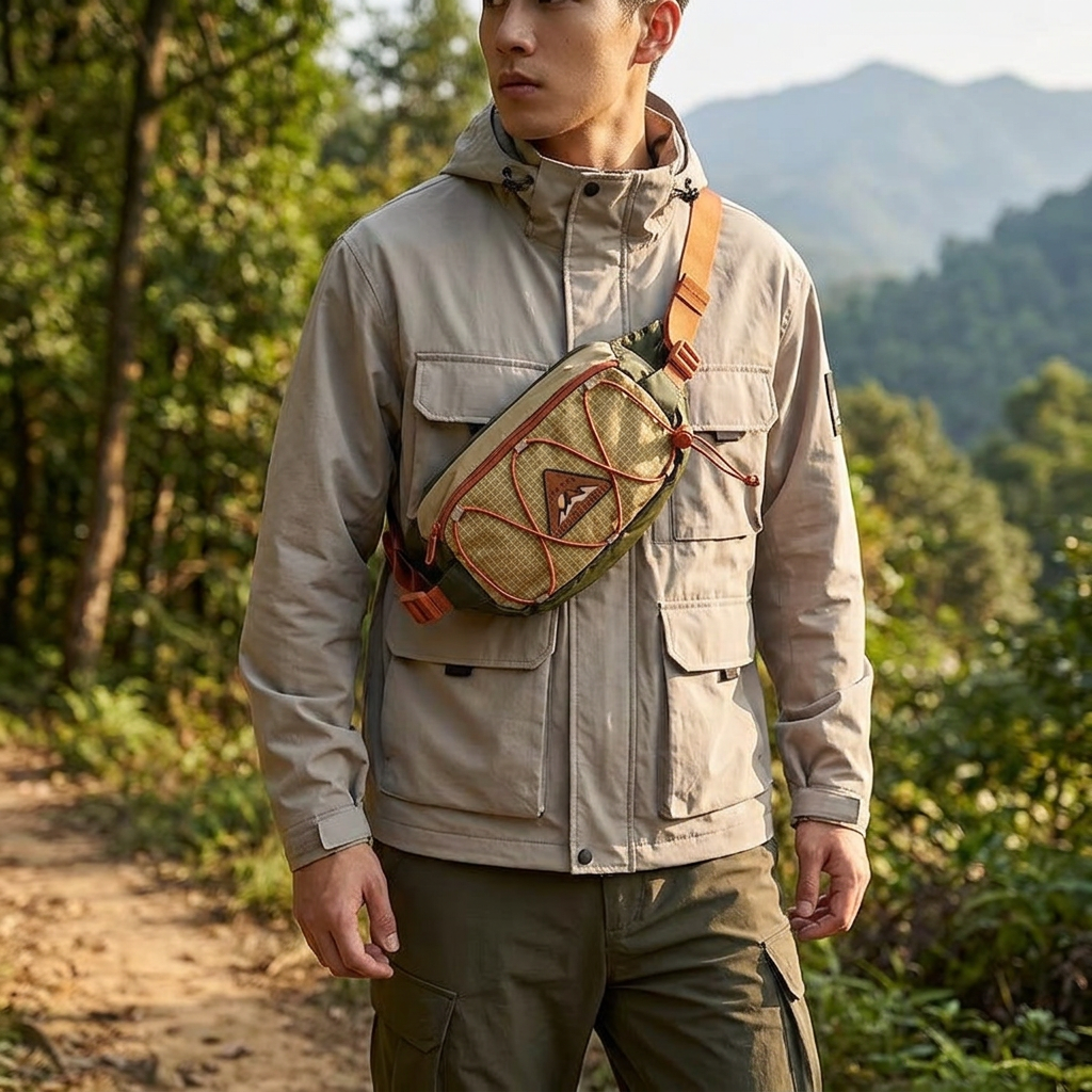 The Lunex:Vintage Crossbody Chest Sport Waist Pack Bag