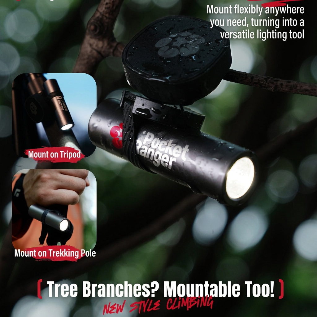 The Firefly:5-in-1 Multi-Use EDC Carry Flashlight