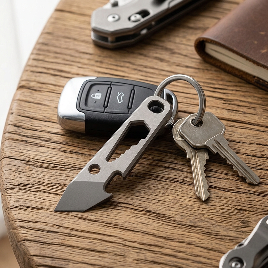 The SharkFin:Mini Titanium EDC  Multi-Tool Pry Bar