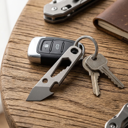 The SharkFin:Mini Titanium EDC  Multi-Tool Pry Bar