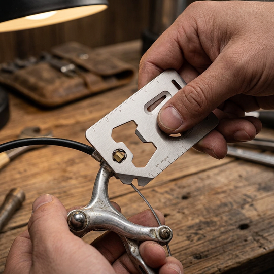 The Pocket Core:Titanium 8-in-1 Multi-Tool EDC Card