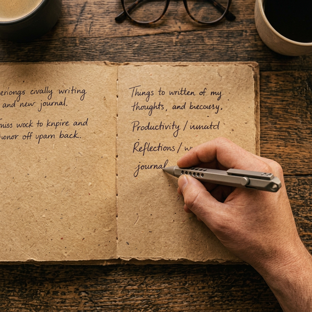 The Ink Bolt:Titanium Hex Bolt-Action Gel Pen