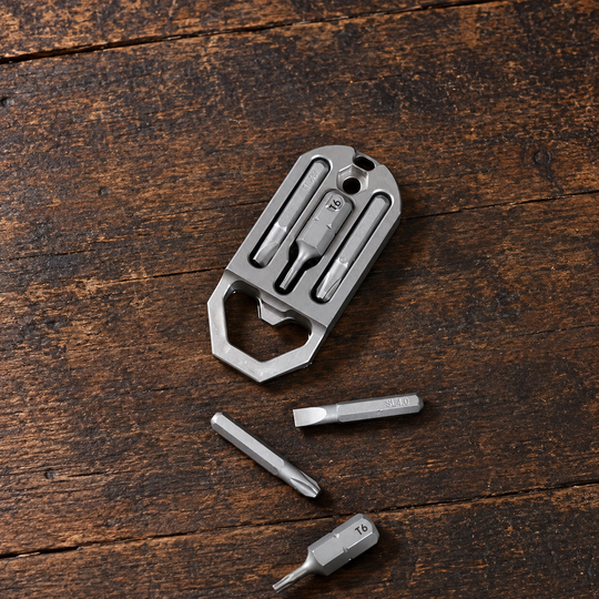 Toolvex:Titanium 3-IN-1 EDC Screwdriver Wrench & Utility Tool