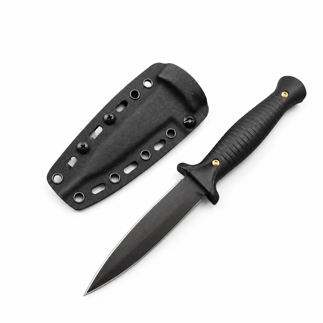 The Rovexis: 7CR13 Steel EDC Full Tang Knife with K-Sheath