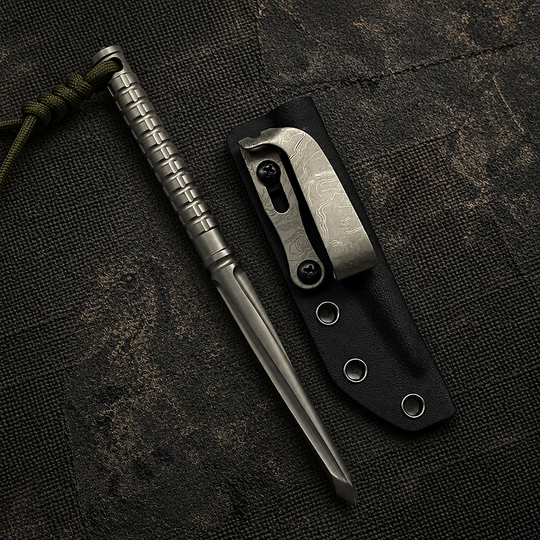 TitanSpike:Titanium Tactical Utility EDC Tool with K-Sheath