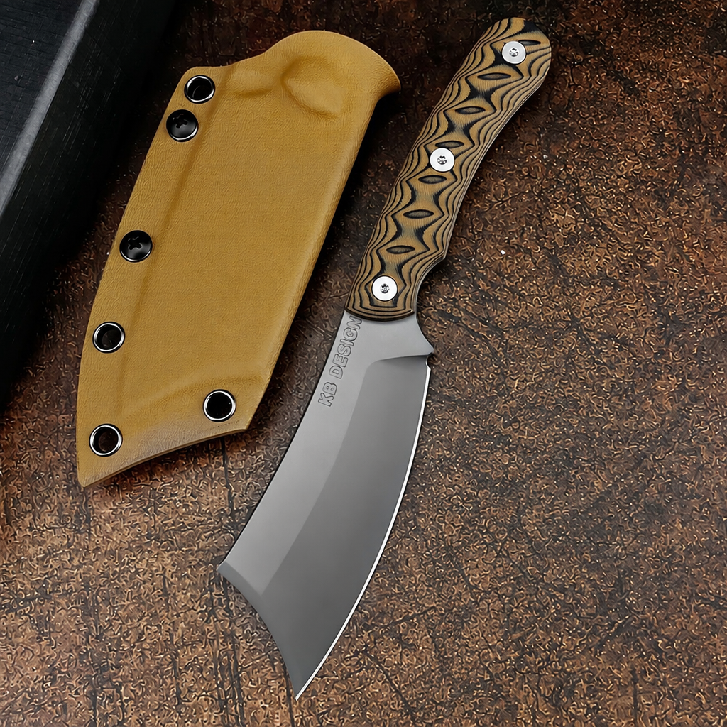 RavenEdge:8Cr13MoV Steel Fixed Blade Wilderness Utility Knife