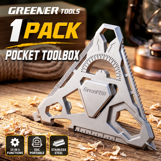 TriPivot:Triangle Mini 13-IN-1 EDC Rotating Multitool