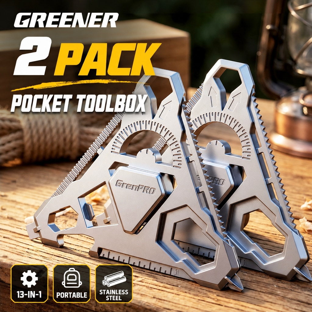 TriPivot:Triangle Mini 13-IN-1 EDC Rotating Multitool
