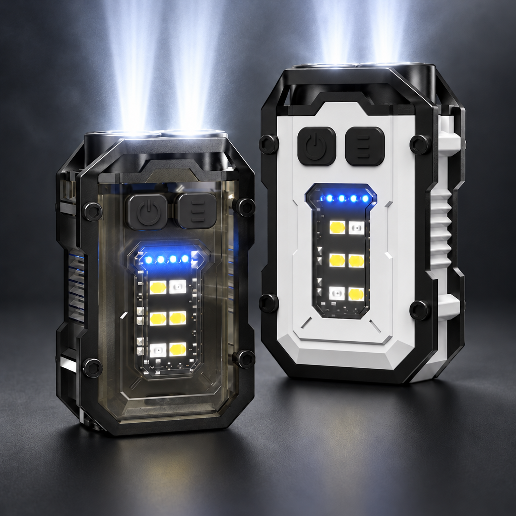 LumiBolt:Rechargeable Ultra-Bright Magnetic LED Keychain Mini Flashlight