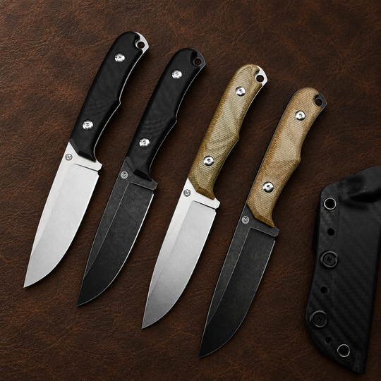The Ravik:D2 Steel Minimalist Fixed Blade EDC Knife