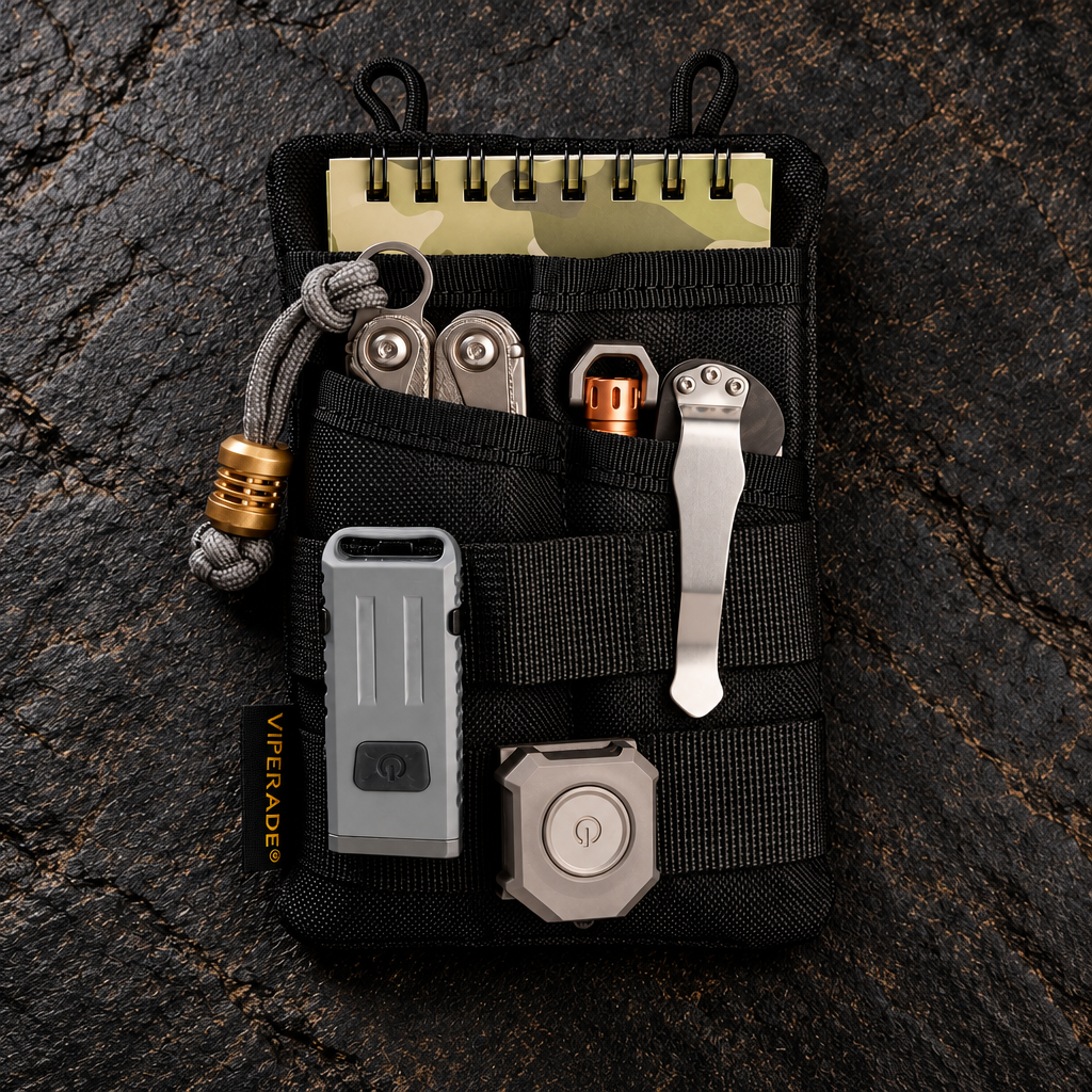 Pocketra:7-in-1 EDC Pouch – Mini Multi-Utility Wallet