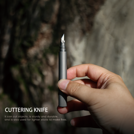 The SparkX - Titanium All-in-One Quick Release Firestarter