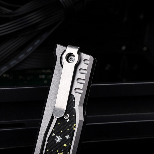 Christmas Limited Snowflake:The ThronRazor Gravity Knife with Selectable Blade Types&Color