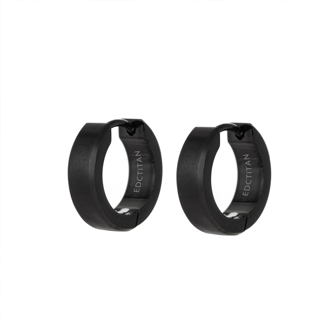Pure Titanium Hoop Earrings – Hypoallergenic Unisex Minimalist Ear Cuffs