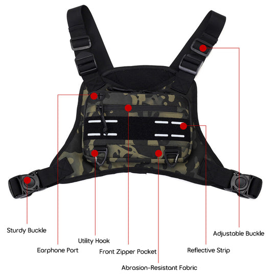 RigRunner – Tactical Chest Vest For Running, Fishing, Photography & EDC