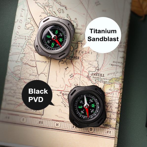 CompaX — A Titanium Compass with Multiple Carry Options