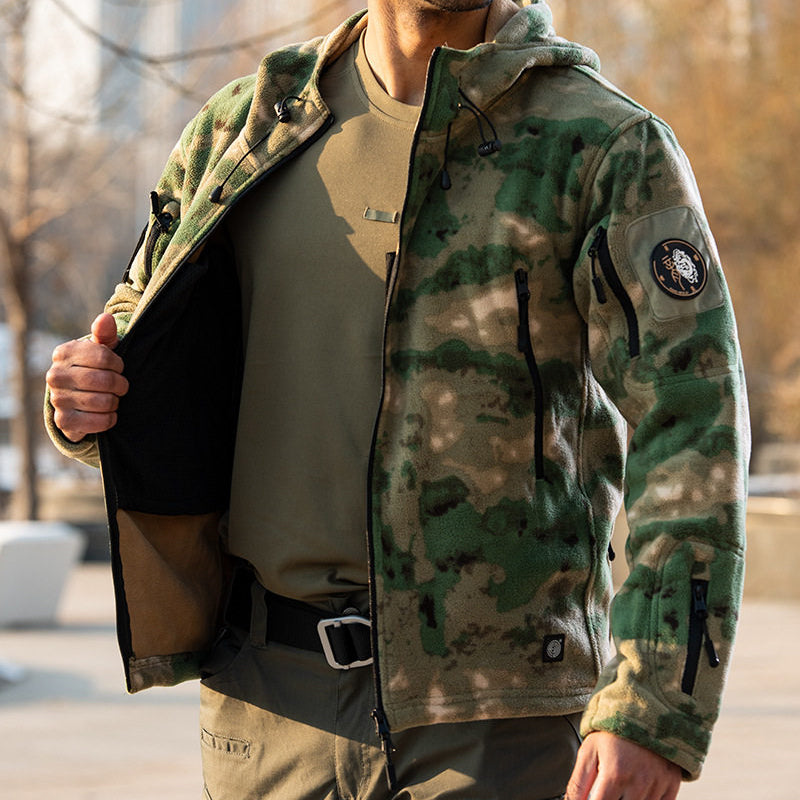 Slipstream – Wind-Resistant Fleece Hooded Jacket For Outdoor Sports & Everyday Layering