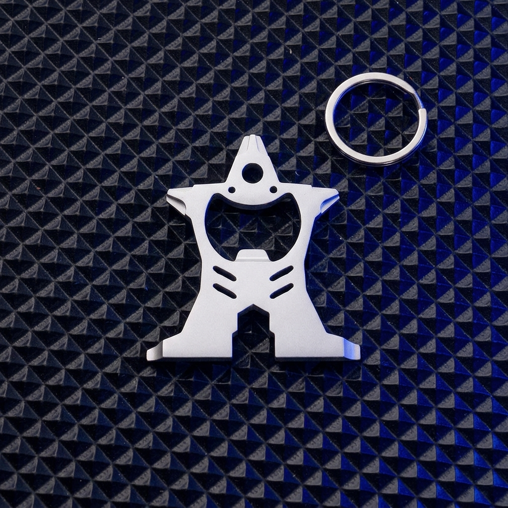 Ultralight Precision: The Ultimate EDC Humanoid Multi-Tool Keyring – Sleek, Compact & Versatile