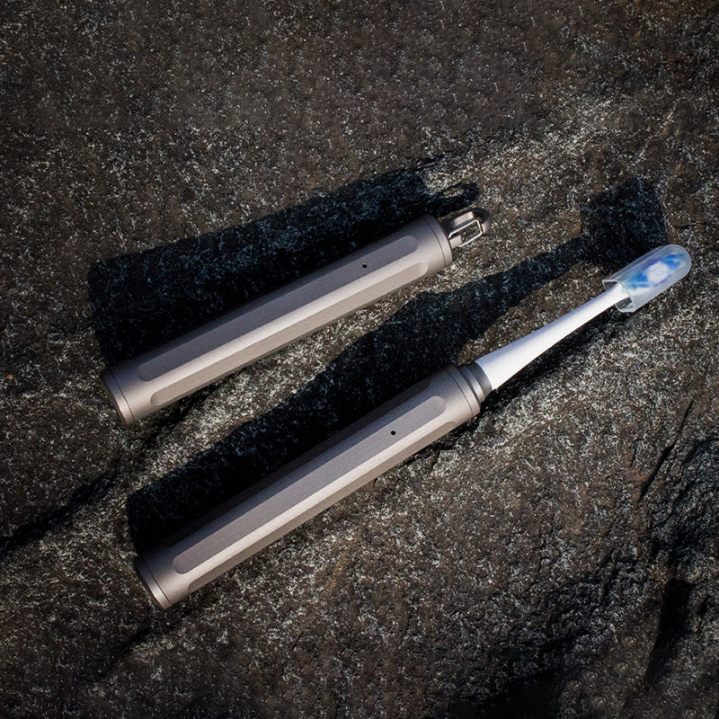 EvoGrip Titanium Toothbrush｜The Ultimate 3-in-1 EDC Travel Tool