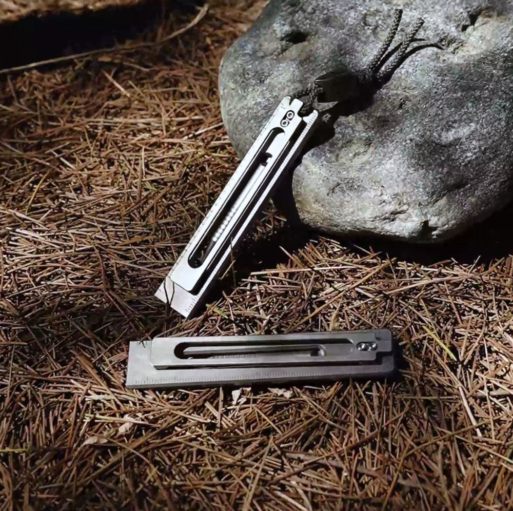 The BookBond Pen: Titanium Multitool Bookmark