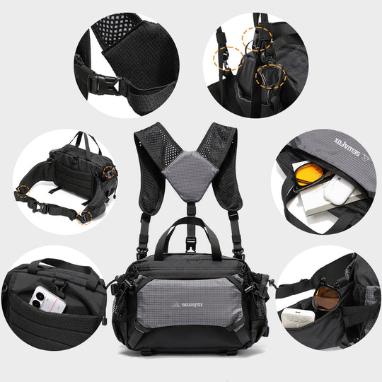TriCarry - Ultralight Convertible Sling Bag For Hiking, Cycling & Travel