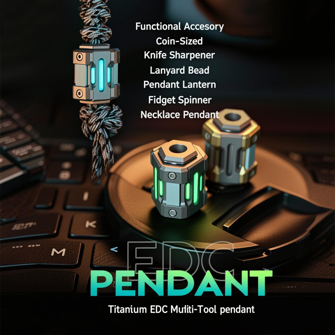 TiSpinx: Titanium Pendant That Redefines EDC