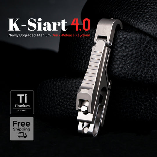 K-Smart 4.0 - Titanium Quick-Release Keychain Reinvented