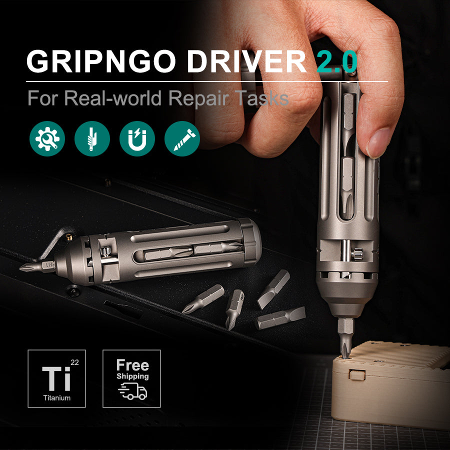 GripNGo 2.0 - Your Everyday Titanium Driver, Reinvented