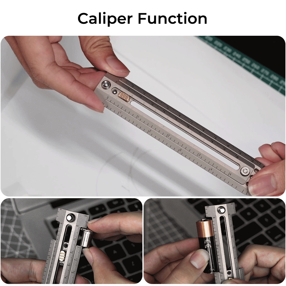 AllPro Ruler G2|Titanium EDC Measuring Tool That Does It All