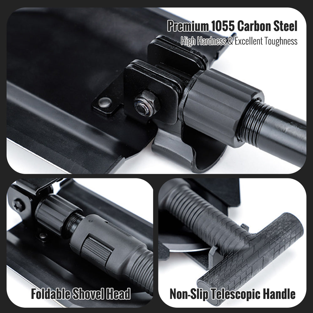 Telescoper – Collapsible Tactical Shovel For Camping, Survival & Emergency