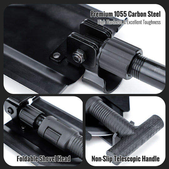 Telescoper – Collapsible Tactical Shovel For Camping, Survival & Emergency