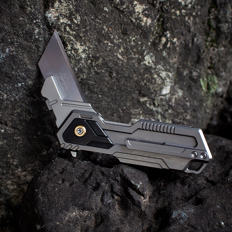 The Phantom 2.0: Enhanced Titanium Folding Utility Knife